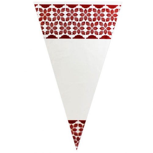 Maroon Pattern - Plastic Cone